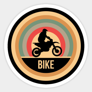 Retro Vintage Motorbike Gift For Motorcyclists Sticker